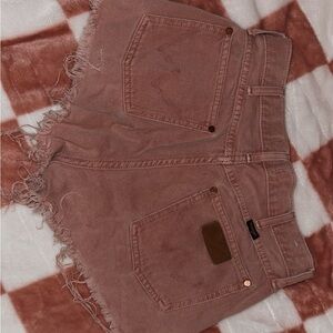Wrangler Earth Wash Festival Shorts in Light Pink
